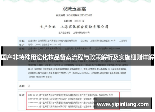 国产非特殊用途化妆品备案流程与政策解析及实施细则详解